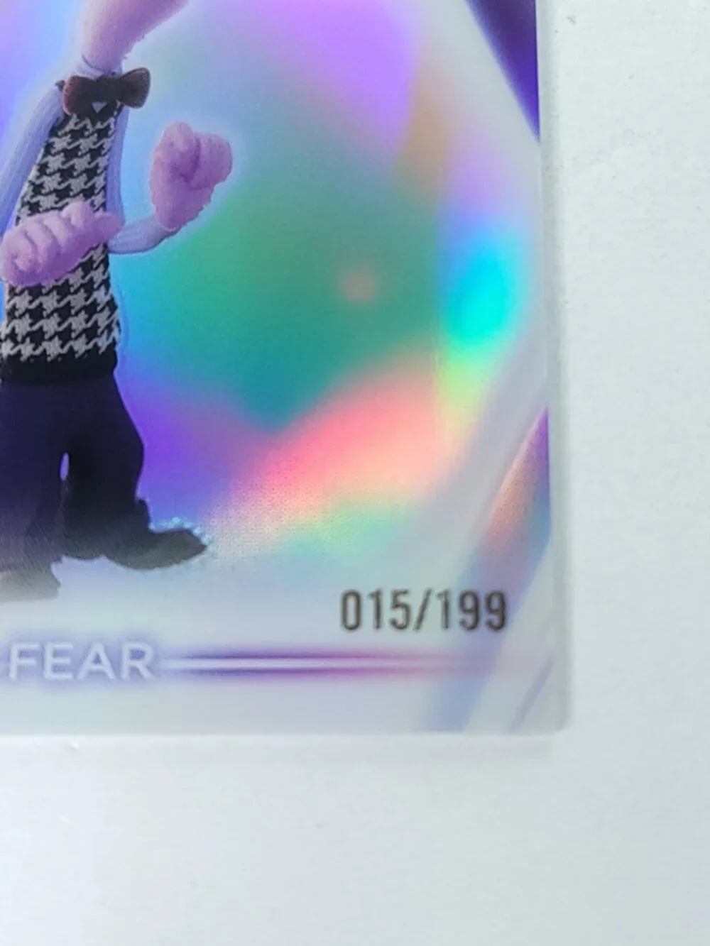 Fear Topps 2026 Disney Neon Holo Chrome Refractor Limited 015/199 CNE